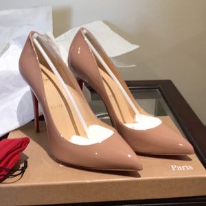 Christian Louboutin Pigalle Follies Patent 100 Nude